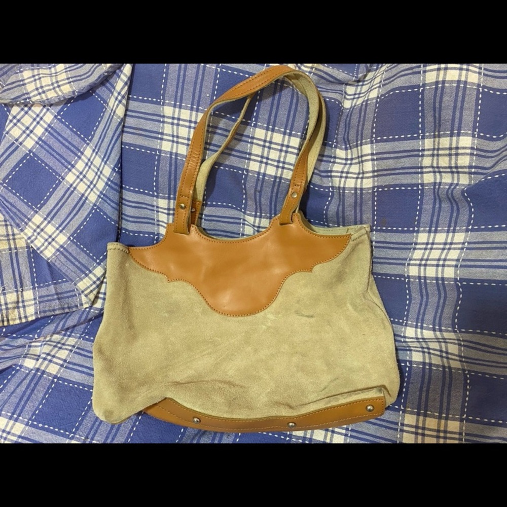 Deerskin Canada leather tote
